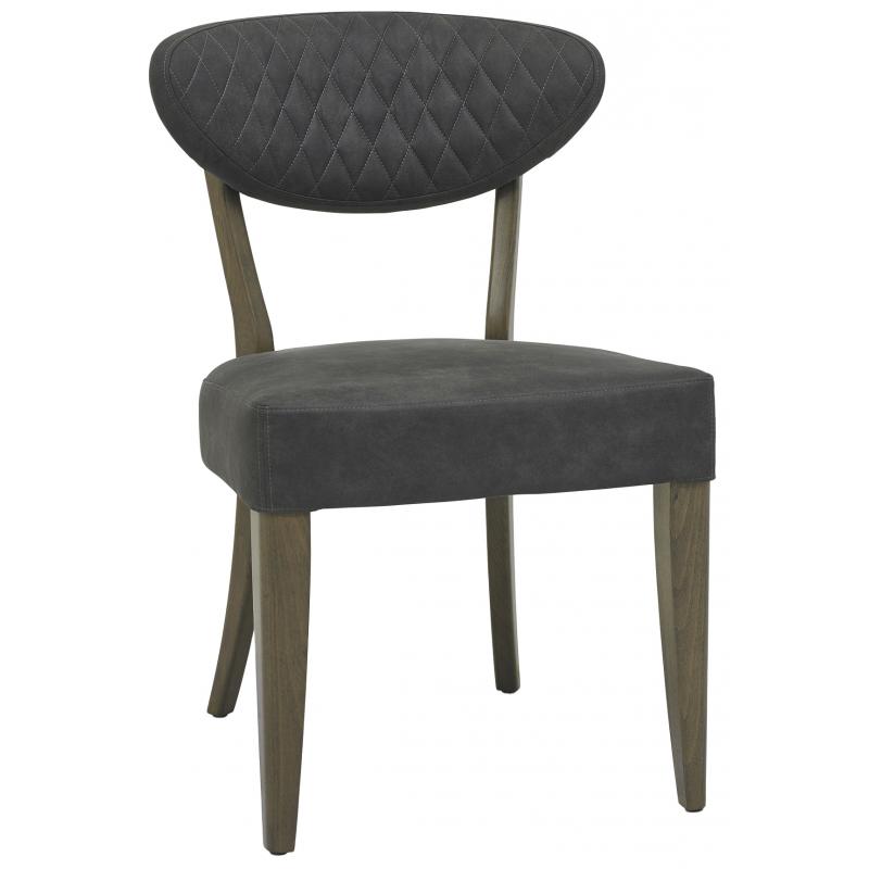 Bohemia Fumed Oak Dark Grey Dining Chair